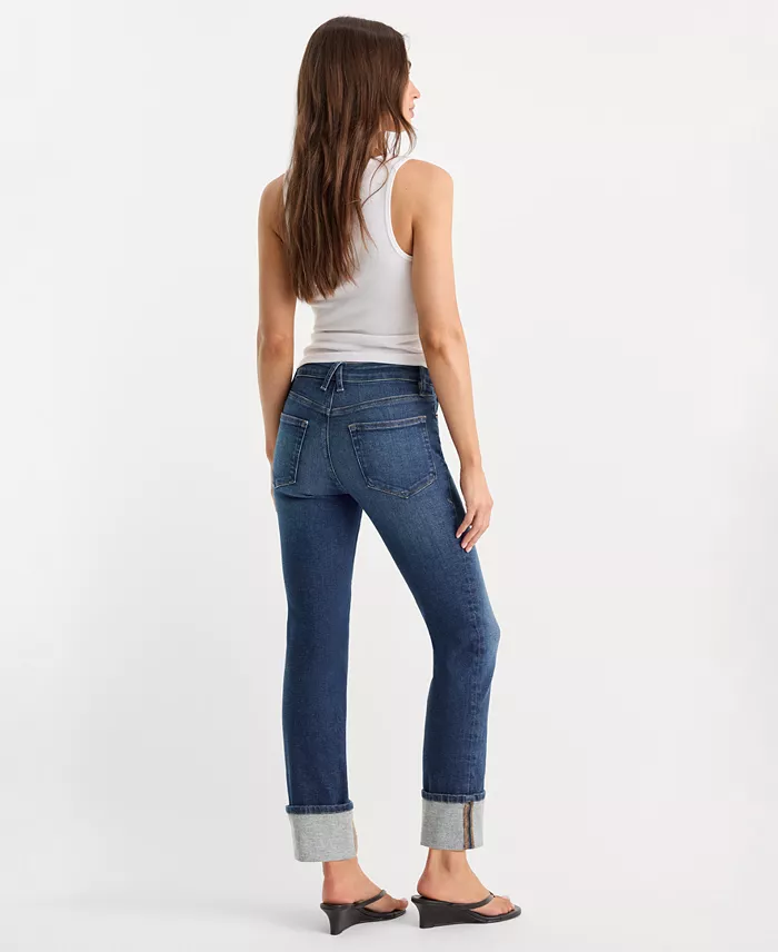 Women's Straight Mid-Rise Jeans - thumbnail 4