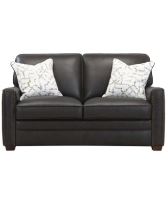 Gaspare 64" Leather Loveseat