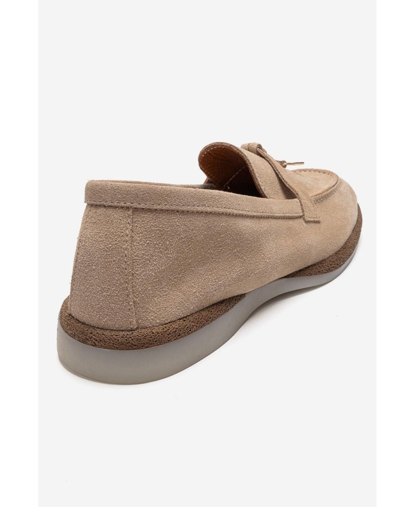 Женские туфли Forever & Always Shoes Ilvena Leather Loafer, цвет: Бежевый замшевый — фото 6