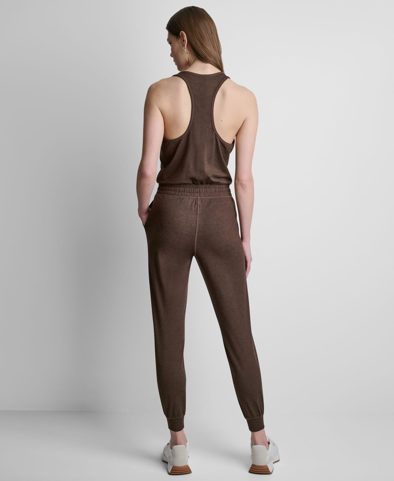 Women's Spacedye Sleeveless Tank Jumpsuit