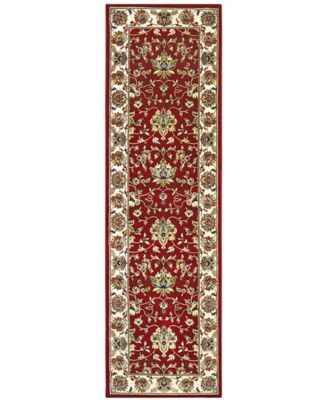 Kashan 4929R Red/Ivory 2'3" x 7'6" Runner Area Rug
