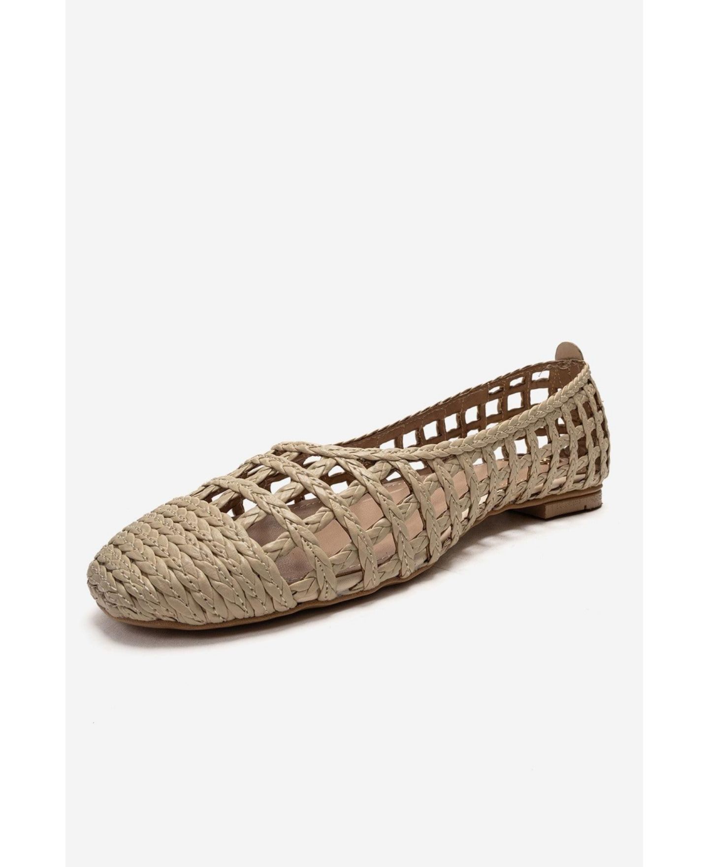 Женские плетёные балетки Prologue Shoes Elvaris, цвет: Бежевый — фото 7