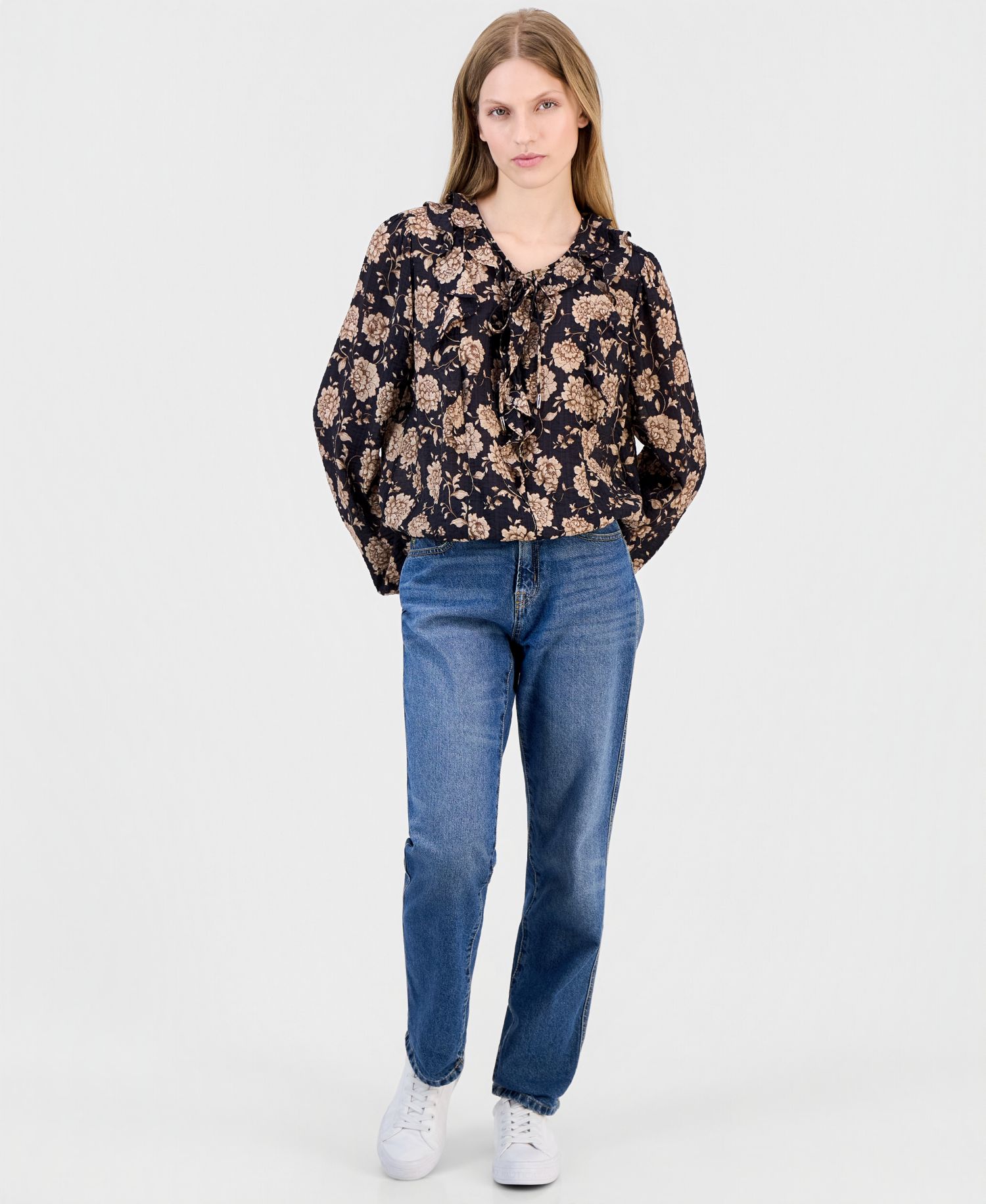 Women's Cambridge Floral Ruffled Blouse