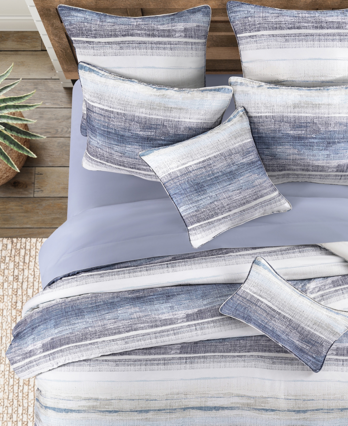 Salt Life Slater Stripe 3-Piece Comforter Set, King/California King