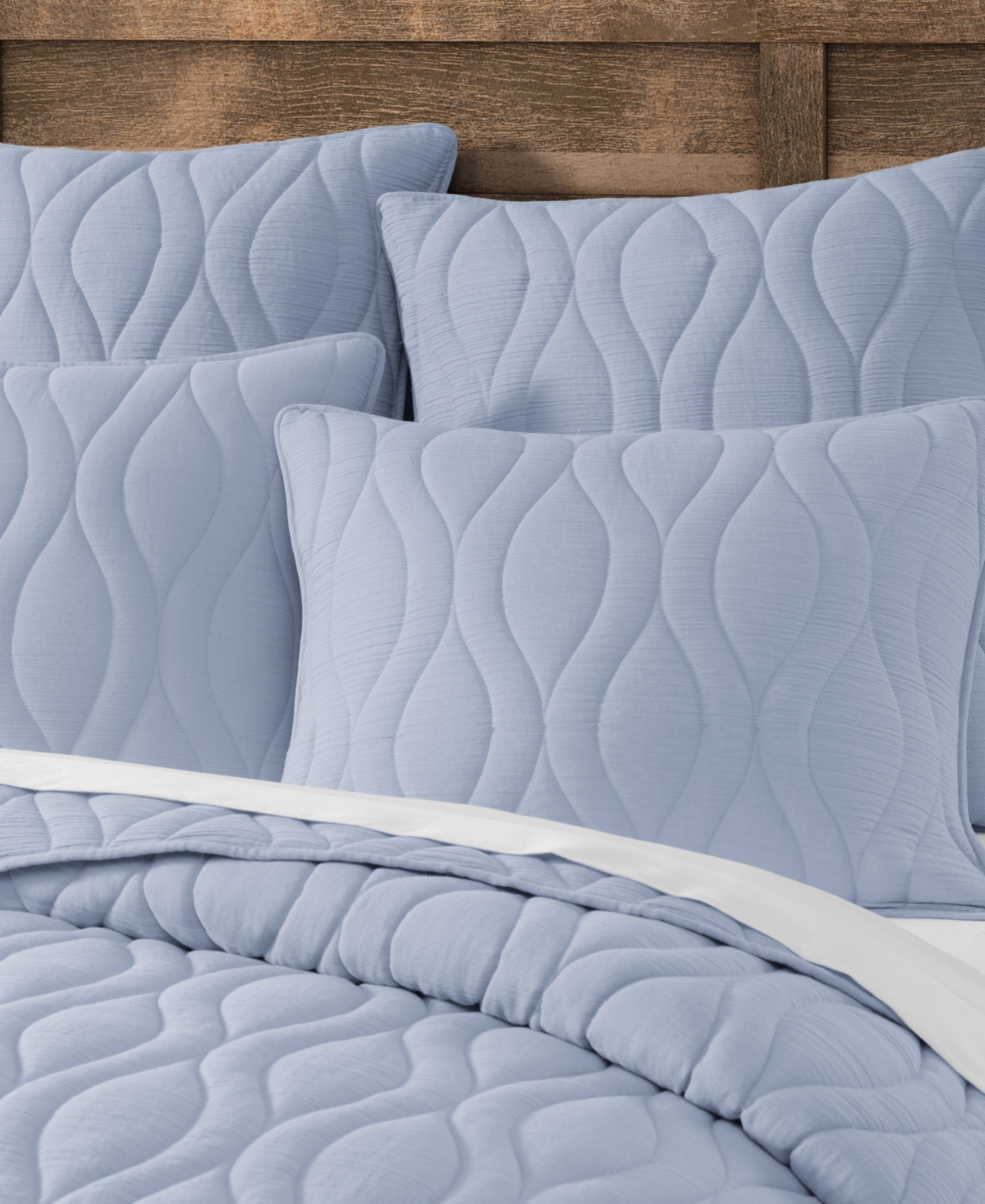 Salt Life Cove Geometric 3-Piece Quilt Set, Full/Queen