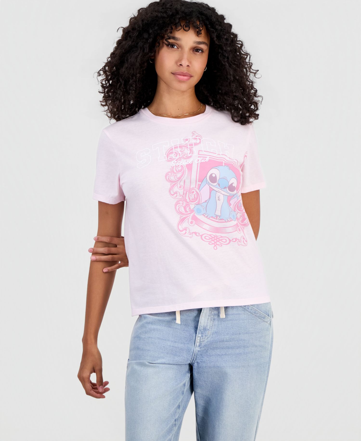 Juniors' Stitch Social Club Graphic Short-Sleeve T-Shirt