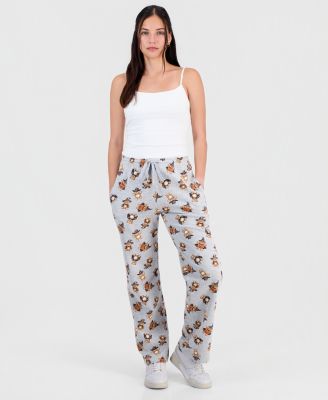 Juniors' Halloween Teddy Bear Straight-Leg Sweatpants