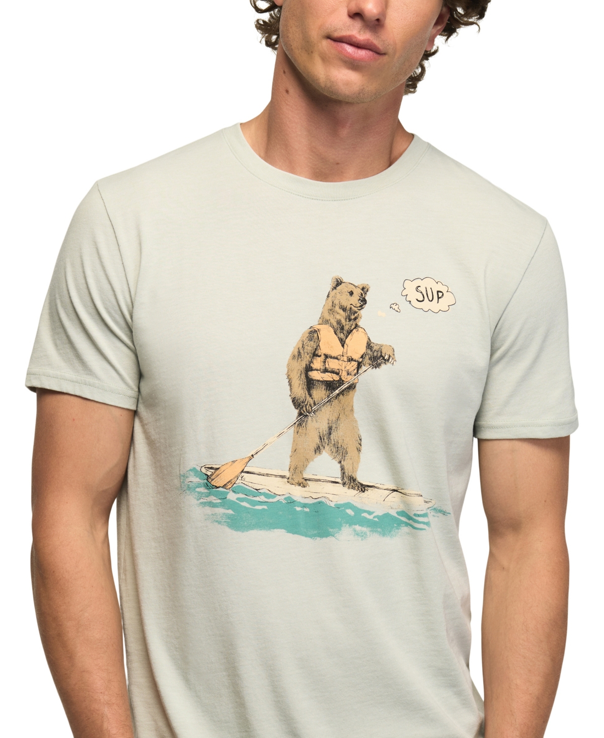 Lucky Brand Men's Sup Bear Graphic T-Shirt