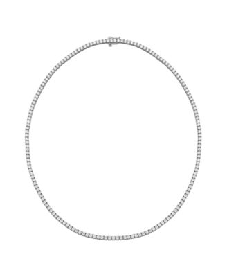White Cubic Zirconia Tennis Necklace (20-1/4 ct. t.w.) in Sterling Silver