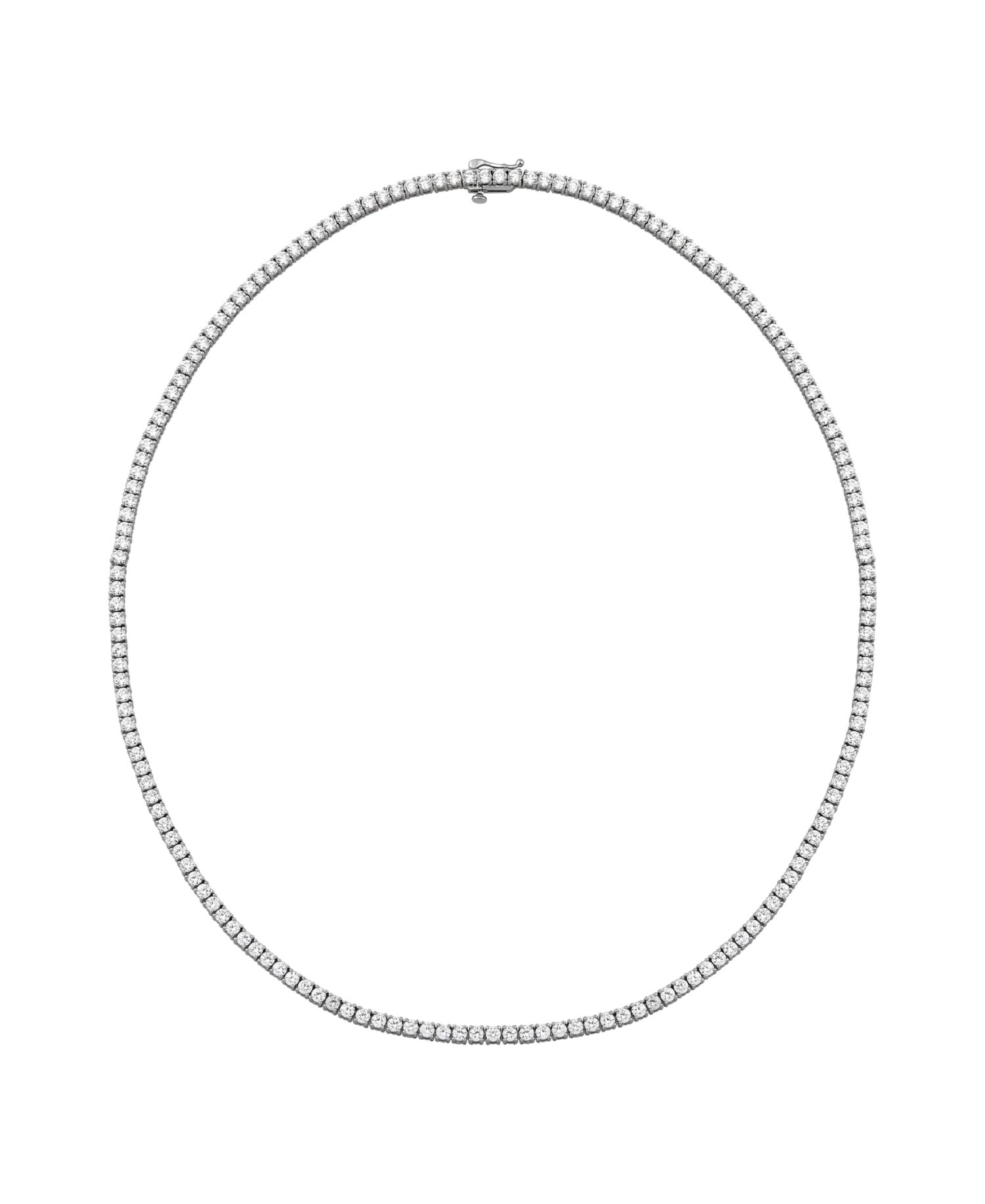 White Cubic Zirconia Tennis Necklace (20-1/4 ct. t.w.) in Sterling Silver