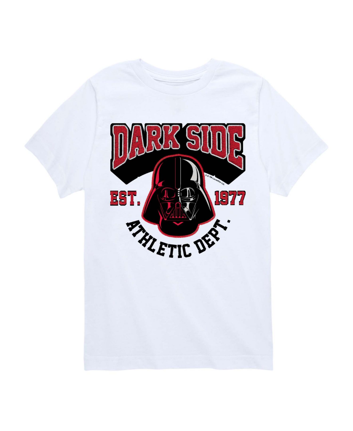 Star Wars Boys' 8-20 Darth Vader Darkside Athletic Department Short-Sleeve Graphic T-Shirt