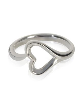 Pre-Owned Tiffany & Co Sterling Silver Elsa Peretti Open Heart