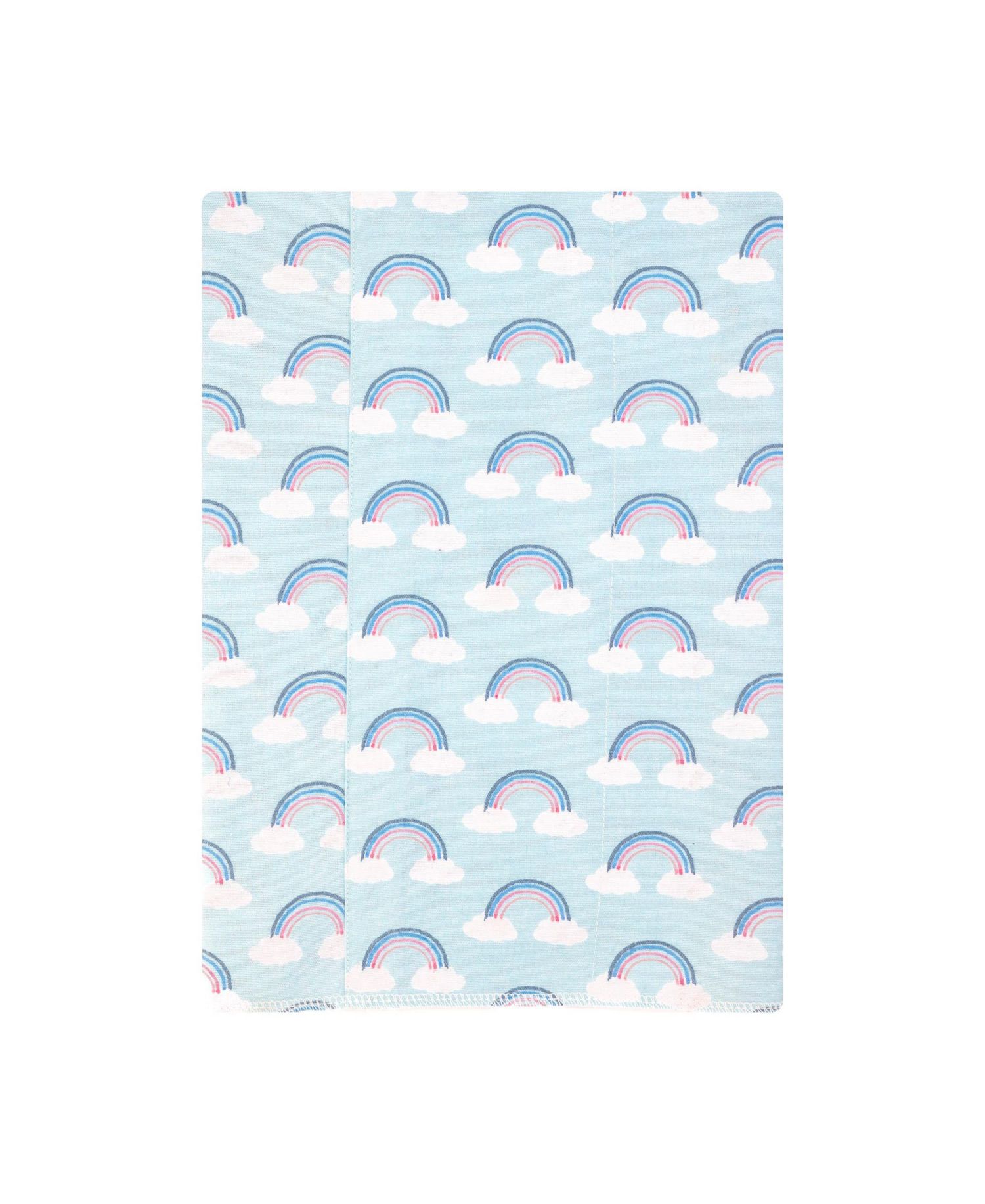 Girl Cotton Poly Flannel Burp Cloths 4-Pack