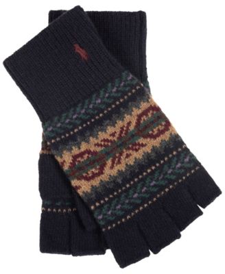 Men's Fairisle Fingerless Gloves