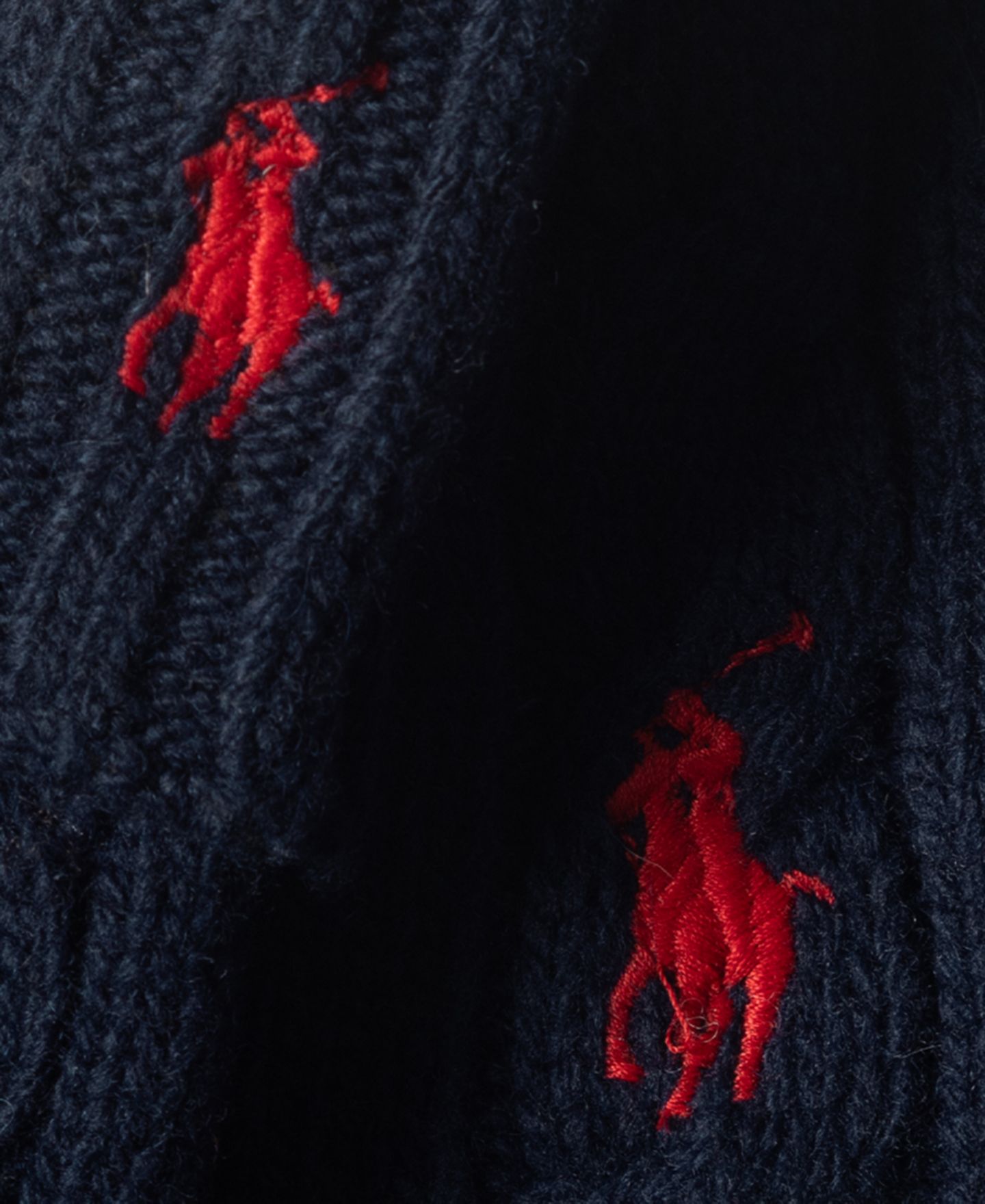 Мужские комплекты Polo Ralph Lauren Wool Blend Cable Bucket Hat and Gloves, 2-Piece Set, цвет: Тёмно-синий — фото 3
