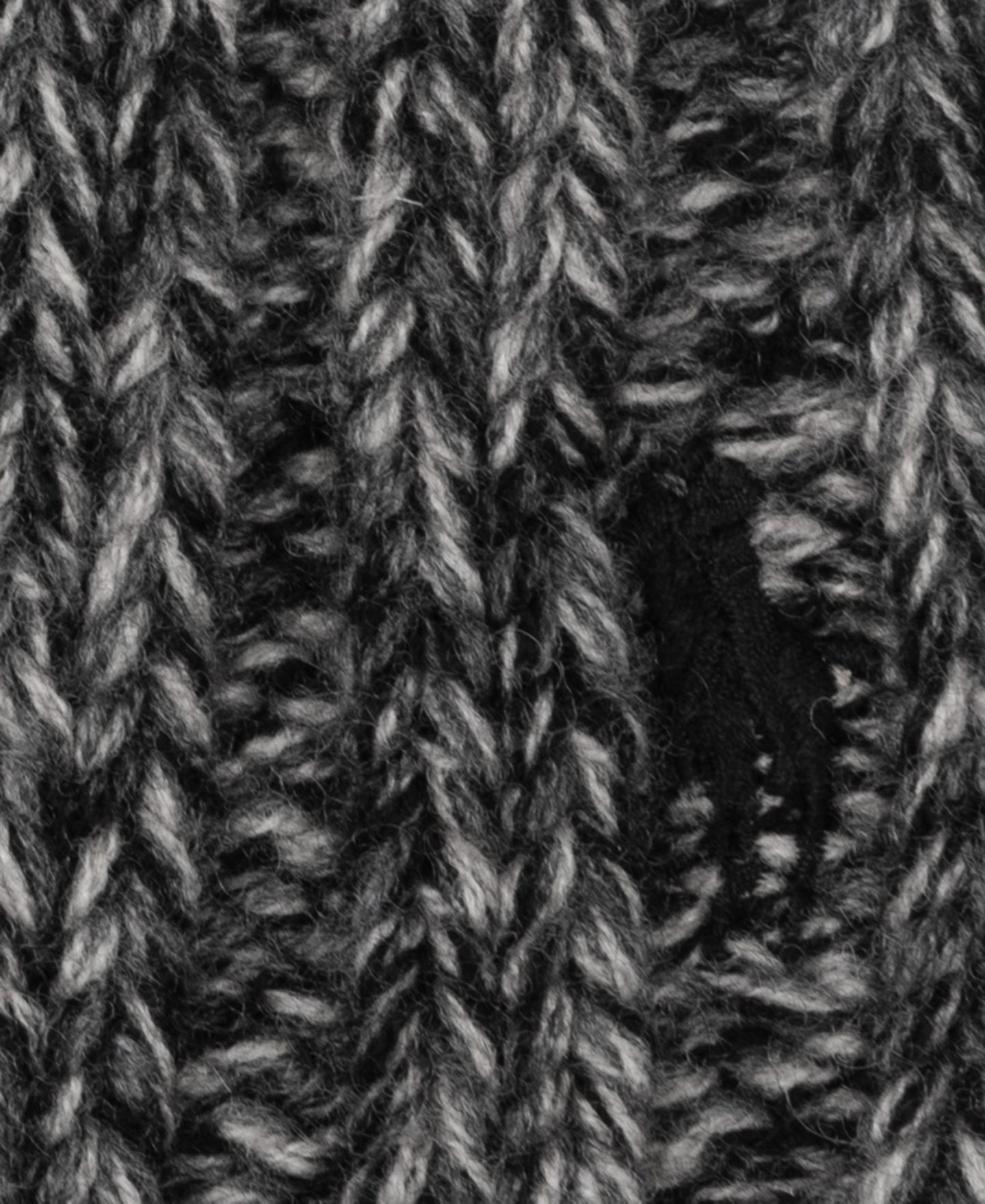 Мужская шапка Polo Ralph Lauren Chunky Beanie Hat, цвет: Чёрный / Кремовый — фото 4