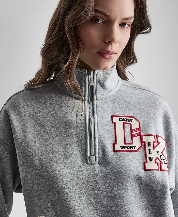 Women's Campus Patch Quarter-Zip Sweatshirt - thumbnail 9