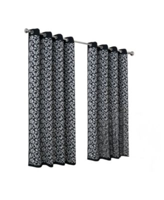 100percentage  Polyester 190 GSM Marina Revisible Blackout Grommet Curtain Panel