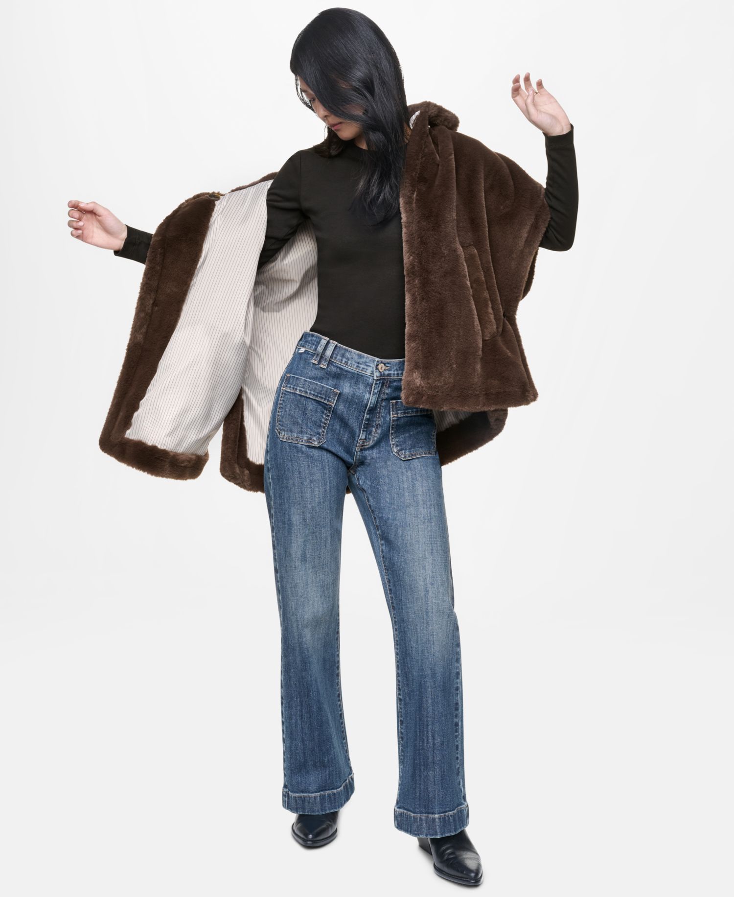 Women's Asymmetrical Two-Button-Front Jacket