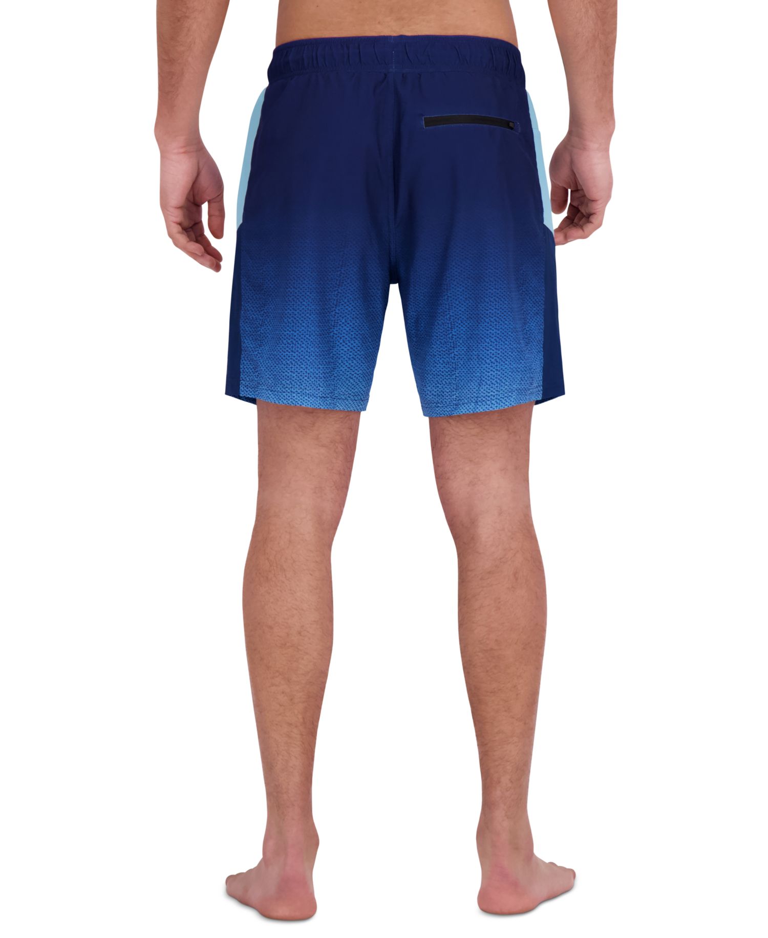 Men's Ombre Printed Color-Block 7" Volley Swimsuit