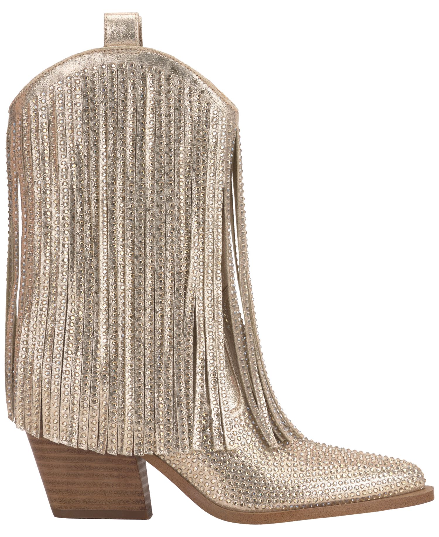 Women's Paredisa Rhinestone Fringe Cowboy Booties