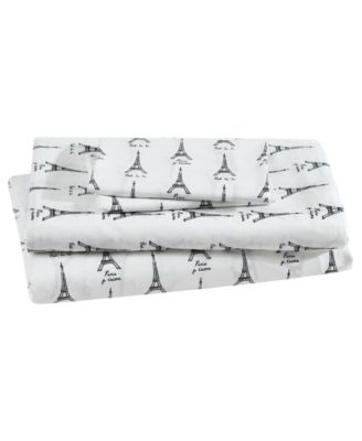 Whimsical Printed Microfiber 4-Pc. Sheet Set, Full