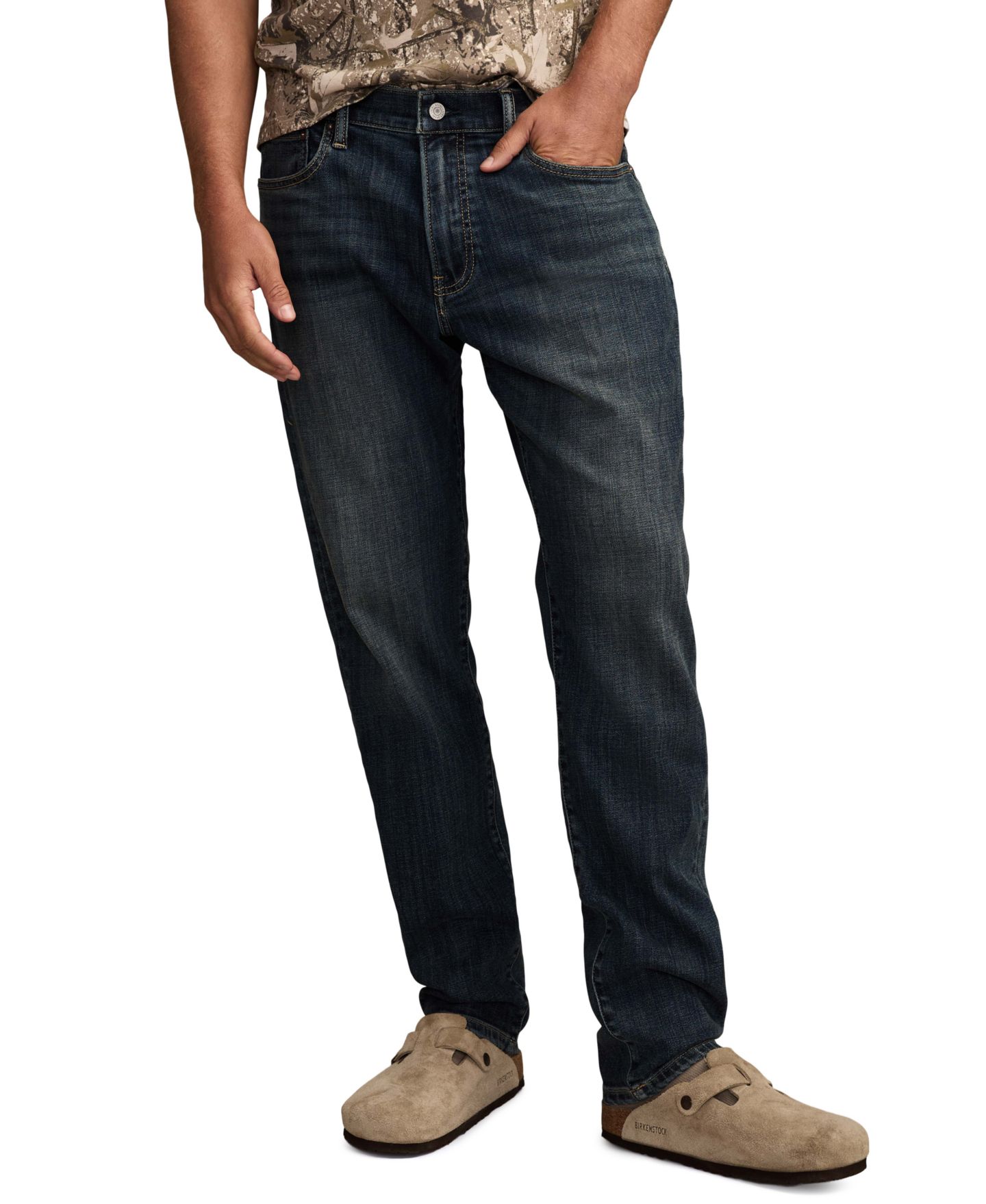 Мужские джинсы Lucky Brand 412™ Sloan Athletic Slim-Fit, цвет: Варёный — фото 1