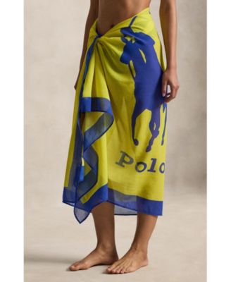 Women's Big Pony Long Scarf Swimsuit Cover Up