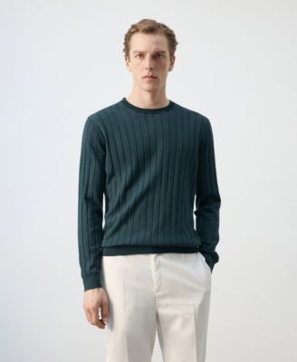 Men's Cotton Fine-Knit Sweater