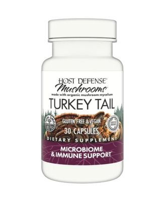 Turkey Tail Capsules - Immune Response Support - Supplement for Gastrointestinal and Gut Microbiome Support - 30 Capsules (15 Servings)