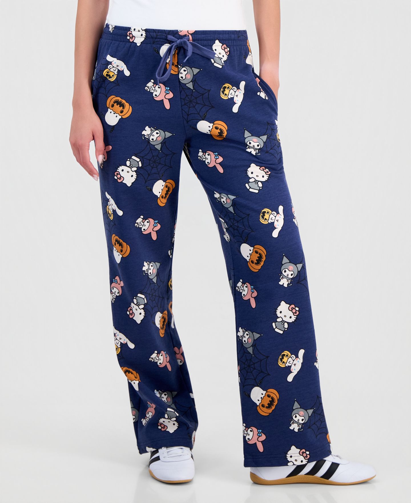 Женские брюки Sanrio Juniors' Hello Kitty And Friends Halloween Sweatpants, цвет: Синий — фото 3