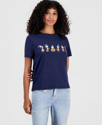 Juniors' Peanuts Costume Crewneck Tee