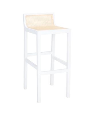 Saito Low Back Cane Bar Stool