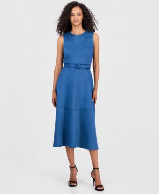 Women's Sleeveless A-Line Midi Dress