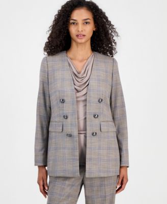 Women's Faux-Double-Breasted Jacket