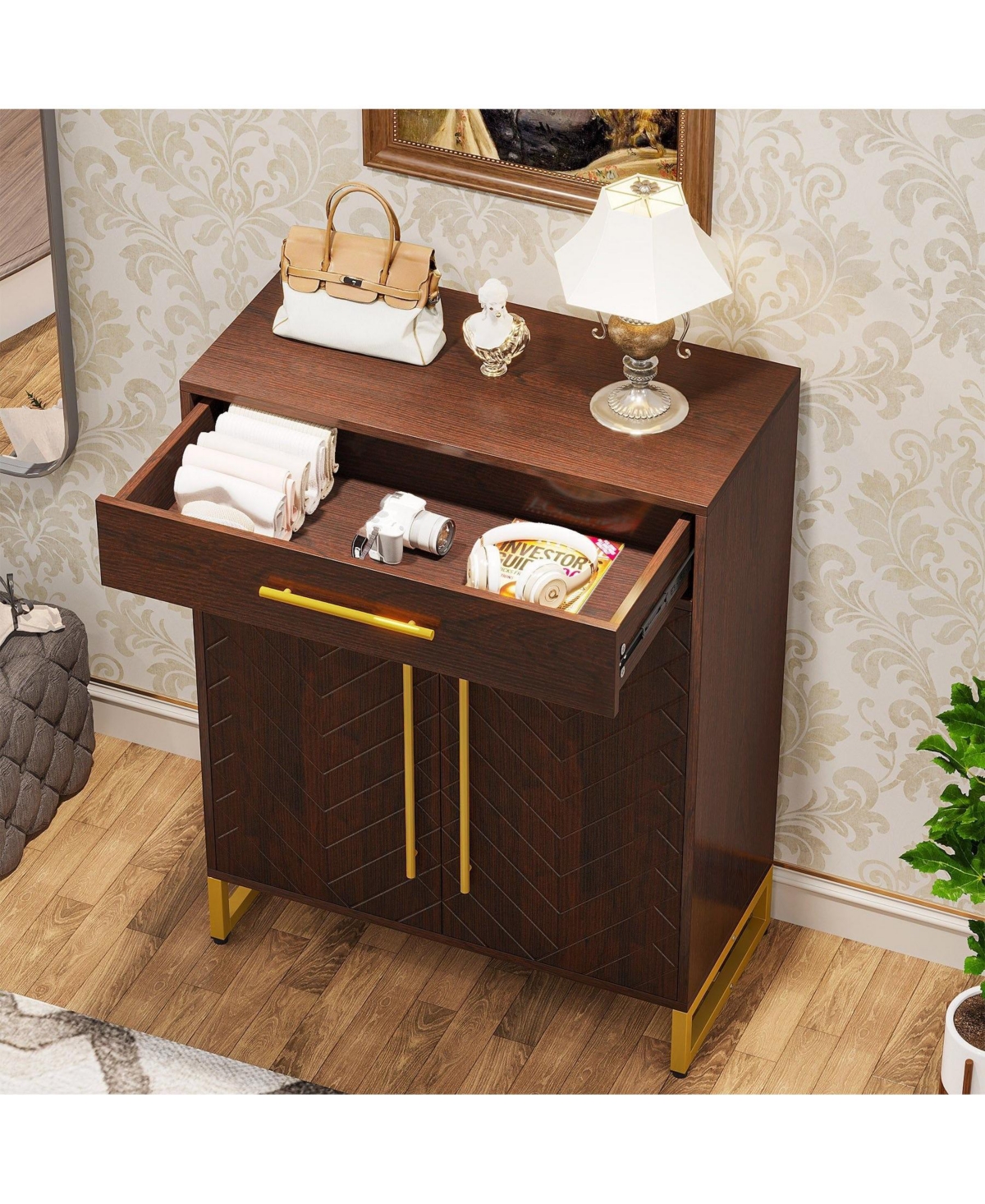 Slickblue Modern Shoe Organizer with Adjustable Shelves for Entryway
