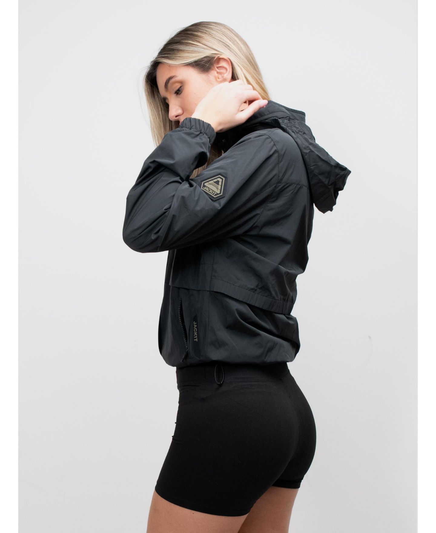 Женская куртка JACK1T Atlas Lightweight Windbreaker, цвет: Чёрный — фото 4