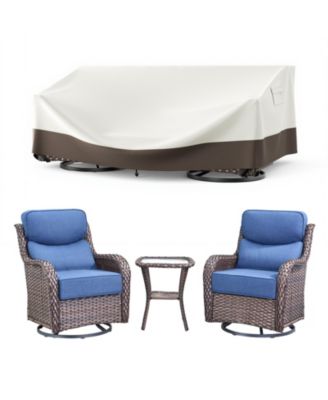 Rectangle Patio Furniture Cover Waterproof Outdoor Dining Table and Chair Cover Anti-UV Outside Sectional Sofa Set Covers
