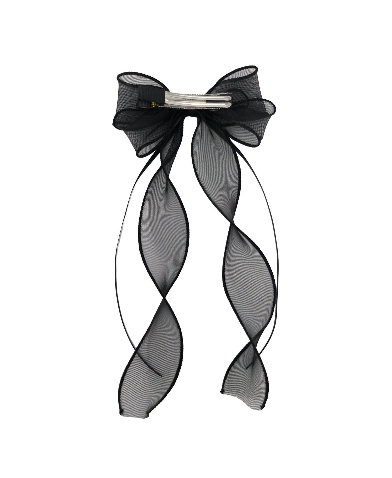 Girls Organza Double Ribbon Clip Gift Set with Tin Case