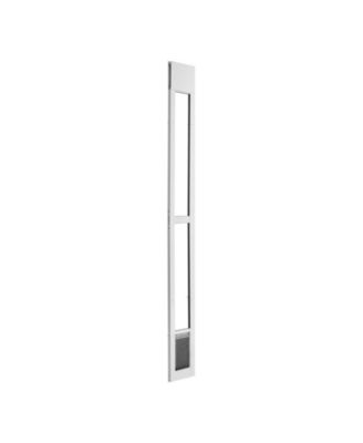 Dog Door for Sliding Glass Door Adjustable Height Small Flap with Rotating Hinge