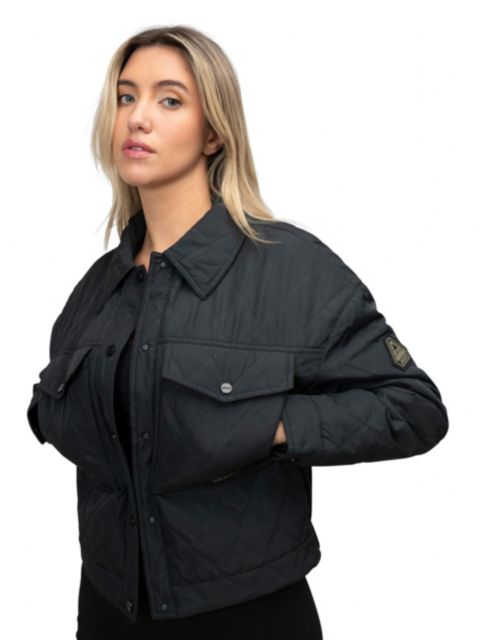 Женская куртка JACK1T Eden Quilted Shirt Jacket, цвет: Чёрный