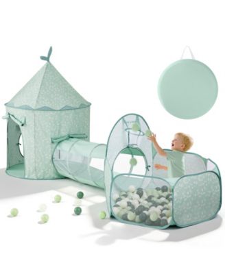 Adventure 3-in-1 Play Tunnel with Ball Pit (no Balls) & Play Tent, Pop Up Crawl Tunnel for Kids, Indoor & Outdoor Baby Play Tunnel