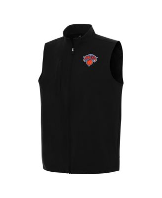 Men's Black New York Knicks Regard Full-Zip Vest