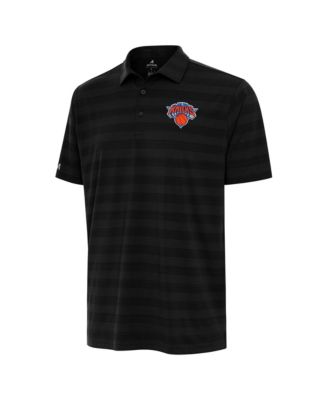 Men's Black New York Knicks Tunnel Polo Shirt