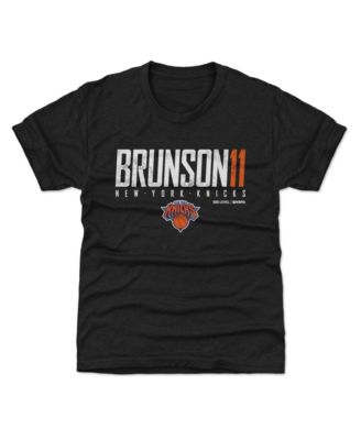 Big Boys and Girls Jalen Brunson Black New York Knicks Elite T-Shirt