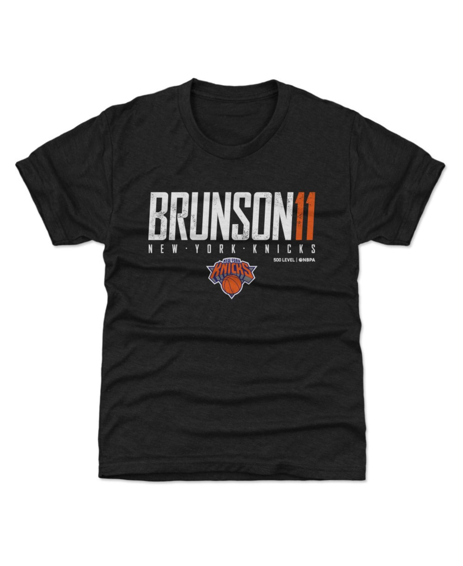 Big Boys and Girls Jalen Brunson Black New York Knicks Elite T-Shirt