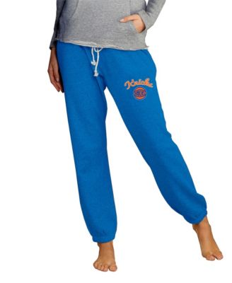 Women's Royal New York Knicks Mainstream Knit Jogger Pants
