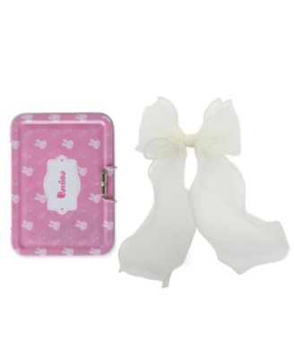 Girls Organza Large Bow Clip Gift Set with Tin Case