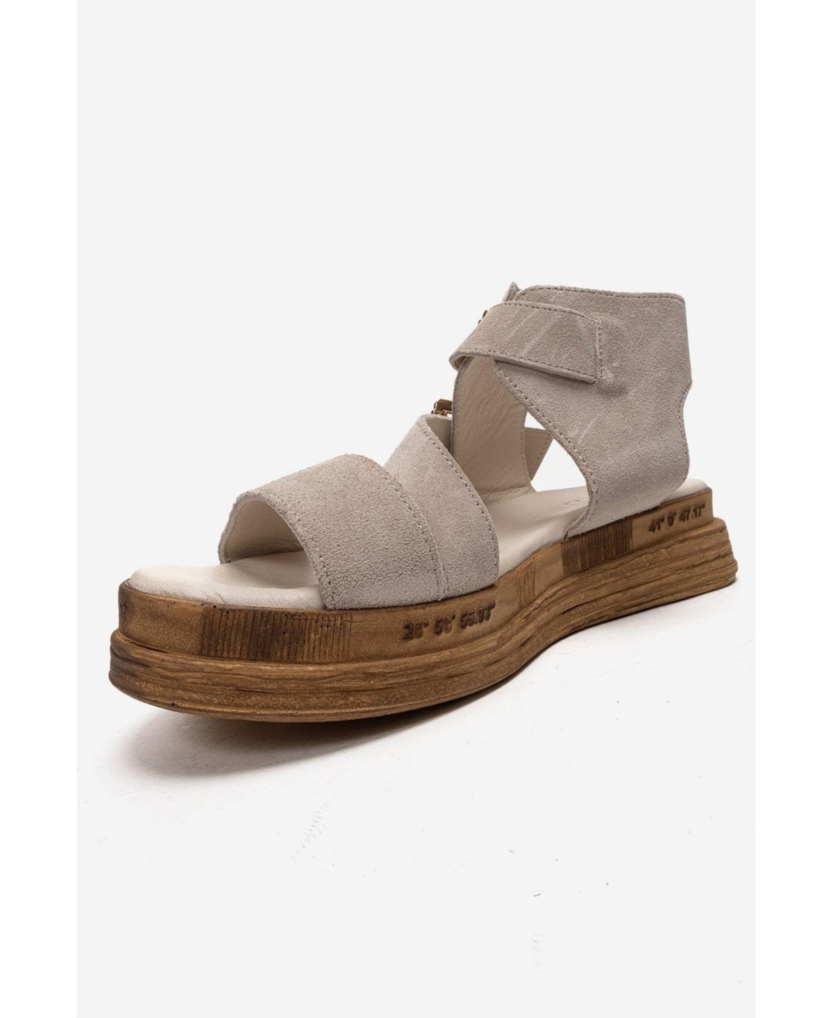 Forever & Always Shoes Women's Lorentis Leather Double Buckle Sandal