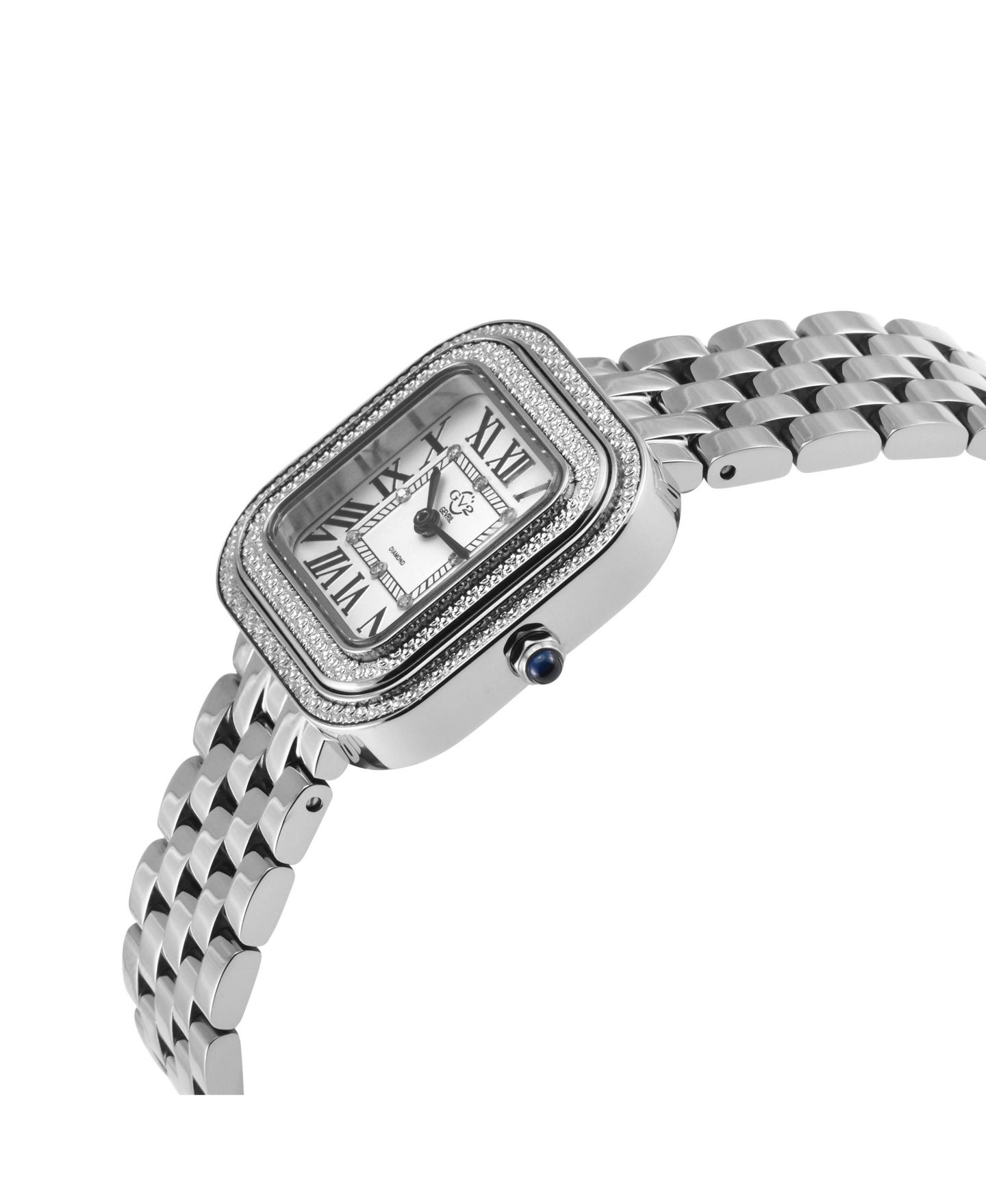 Женские часы GV2 by Gevril Arezzo Swiss Quartz Diamond Hand made Italian leather Strap Watch — фото 2